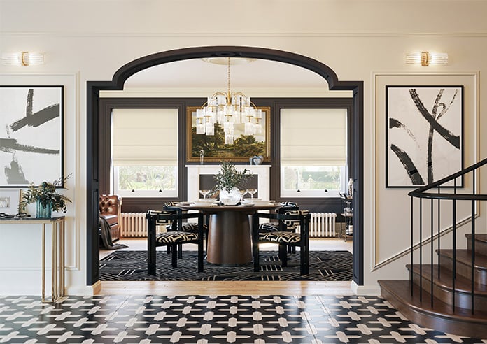 Saltaire, Buttercream - Motorised Roman Blind - Image 8